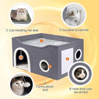 Indoor Heated Cat House, Adjustable Temperature Cat Heating Bed - Image 3
