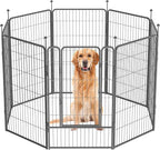 Dog Playpen, 32/40/45 Inch Height in Heavy Duty, Folding Indoor Outdoor by BestForYourPets