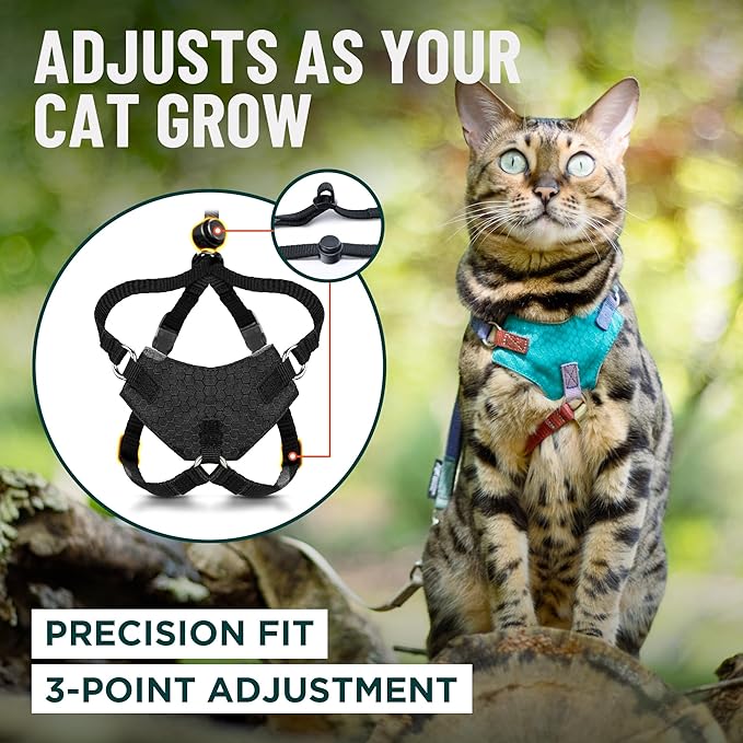 Houdini™ Escape Proof Kitten Harness and Leash Set by OutdoorBengal – Orange - Image 6