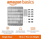 Amazon Basics Portable Foldable Octagonal Metal Exercise Dog Playpen, - Image 3