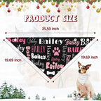 Personalized Dog Bandanas Custom Neckwear Name Button Anti-loosening Dog Scarf - Image 7