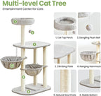 Small Cat Tree Tower with Lots of Scratching Posts - Image 2