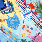 100 Pcs Ocean Dog Bandanas Bulk Pet Bibs Colorful Triangle Pet Ocean Scarf - Image 4