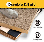 Cardboard Cat House with Scratch Pad & Catnip, Cat Play Scratching House - Image 8
