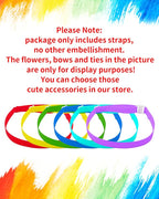 PET SHOW 150 Pack Dog Bow Tie Straps DIY Extension Strap - Image 2