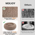MIXJOY Calming Cat Beds for Indoor Cats, Fluffy Small Cat Cuddler, Anti-Anxiety - Image 4
