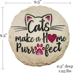 Spoontiques - Garden Décor - Cats Make a Home Purrfect Stepping Stone - - Image 5