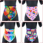 30 Pcs Rainbow Small Dog Bandanas Bulk 25 Inch Pride Dog Bandanas - Image 4