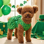 St. Patrick's Day Dog Dress, Soft Breathable Pet Clothes - Image 7