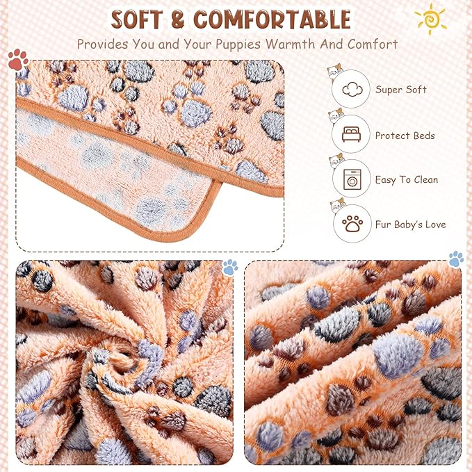 Tatuo 4 Pcs Dog Blanket for Pet Cat Blankets Indoor Puppy Teething Stuff Toys - Image 5
