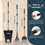 Stainless Steel Dog Pooper Scooper, Rake and Spade, 20 Waste Bags & Hook - Image 7