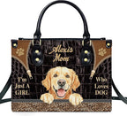 Personalized Pet Mom Leather Handbag – Custom Name Dog Cat Photo Purse - Image 7