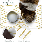 CROXTON & CO. Non-Slip Faux Leather Pet Feeding Mat - Image 5