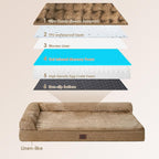 EHEYCIGA Extra Large Dog Bed Othorpedic, Memory Foam XL Dog Bed - Image 5