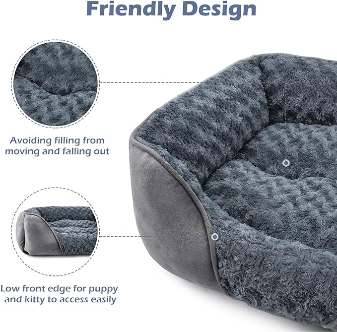 INVENHO XX-Large Dog Bed for Large Medium Small Dogs, Rectangle Washable Dog Bed - Image 5