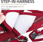 PUPTECK Adjustable Pet Harness Collar and Leash Set Step in - Image 3