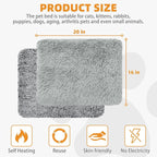 KOOLTAIL Self Warming Cat Bed, 4 Pack 16*20in Plush Extra Warm Self Heating Pet - Image 2