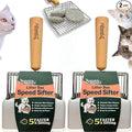 2 PACK Sprinkle & Sweep Metal Cat Litter Scoop by SprinkleSweep