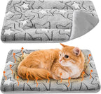 VitalCozy 2 Pack Self Warming Cat Mat Self Heating Pad Bed Reversible Machine by VitalCozy