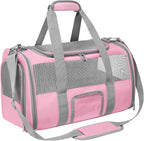 Pet Carrier Airline Approved for Puppy Medium Cats 15 Lbs Small Dog Carrier by CUSSIOU