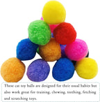 PET SHOW 100pcs 1.5"/3.8cm Cat Toy Balls Bulk Soft Kitten Pompon Toys Indoor - Image 7