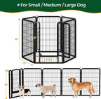 Yaheetech Dog Playpen Outdoor, 40 inch 12 Panels Dog Pen Indoor Heavy Duty - Image 6