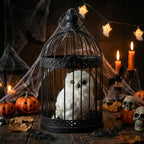 Vela Lanterns Bird Cage Decor Candle Holder Lantern Decorative Table - Image 8