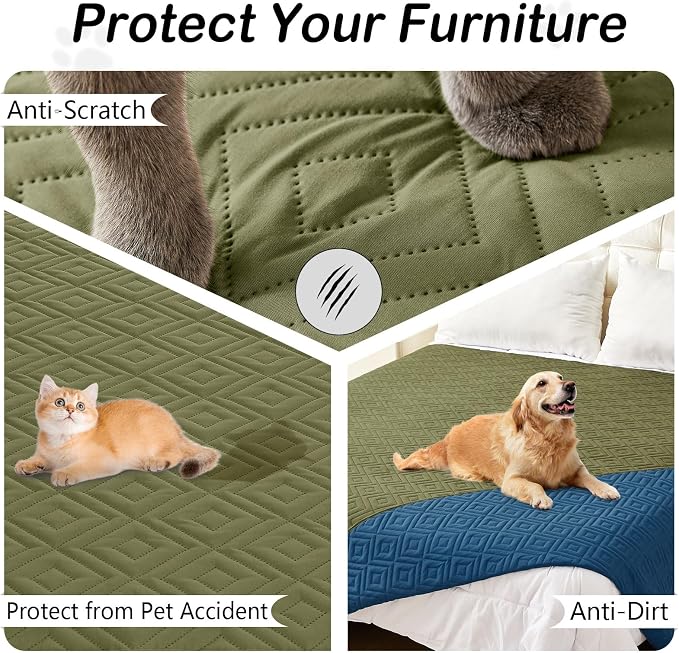hyha Waterproof Dog Blanket, Soft Dog Bed Cover Pet Blankets, Waterproof Sofa - Image 3