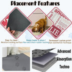 Personalized Dog Cat Food Mat Waterproof Non Slip Pet Bowl Name Mat Absorbent - Image 4