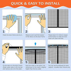 Reversible Left Right Side Opening Fiberglass Magnetic Screen Door, Fit Door - Image 6