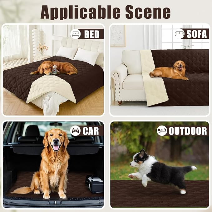 Smiry Waterproof Dog Bed Cover Blanket 40x50, Soft Reversible Pet Blanket - Image 5