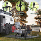 5 Panels No Dig Dog Fence Outdoor - Image 5
