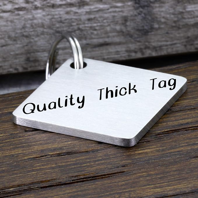 Ultra Joys Stainless Steel Pet ID Tag Dog Name Tags Personalized Front and Back - Image 5