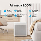 COWAY Air Purifiers for Home Up to 1, 748 ft², HEPA Filter for Smoke, Pet Dander - Image 2
