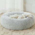 WNPETHOME Calming Dog Bed Cat Bed Donut, Faux Fur Pet Bed Self-Warming Donut by WNPETHOMEPETSHOME