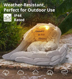Pet Cat Solar Garden Memorial Statue – Outdoor Resin Angel Kitty - Image 5