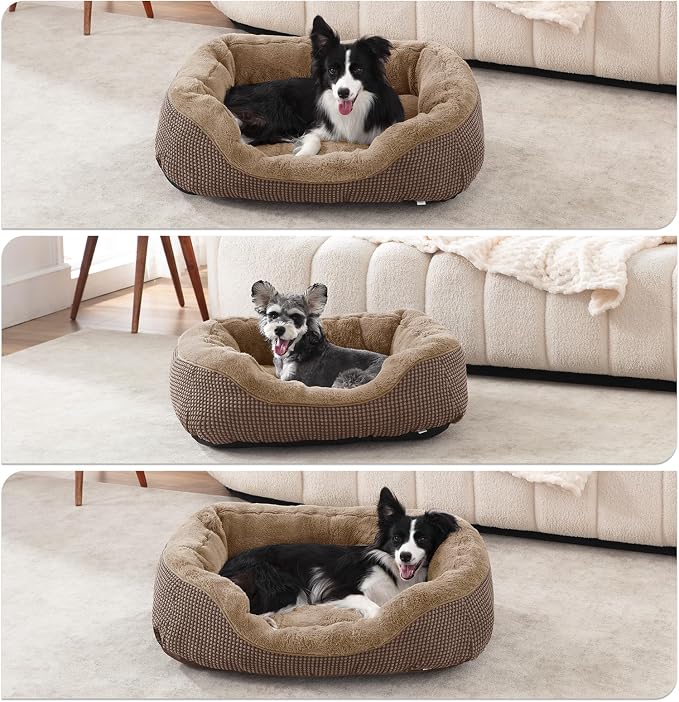 INVENHO Small Dog Bed Washable Orthopedic Calming Warming Durable Pet Bed - Image 8