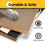 Cardboard Cat House with Scratch Pad & Catnip, Cat Play Scratching House - Image 2