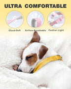 Dynmeow Soft and Breathable Cotton Dog Collar, Durable Adjustable Heavy-Duty - Image 3