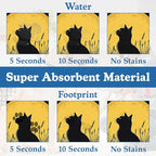 Giner Cat Moon Pet Food Mat for Cats and Dogs–Christmas Stocking Absorbent - Image 3