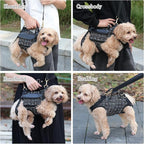 Dog Lift Harness Backpack for Small Dogs Cats, Adjustable Straps Dog Sling - Image 3