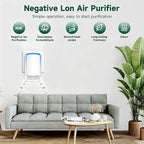 Plug In Air Ionizer Purifier for Home, Negative Ion Generator, Quiet Air - Image 3