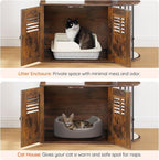 HOOBRO Cat Tree with Litter Box Enclosure, All-in-One 31.5" Cat Tower with - Image 8