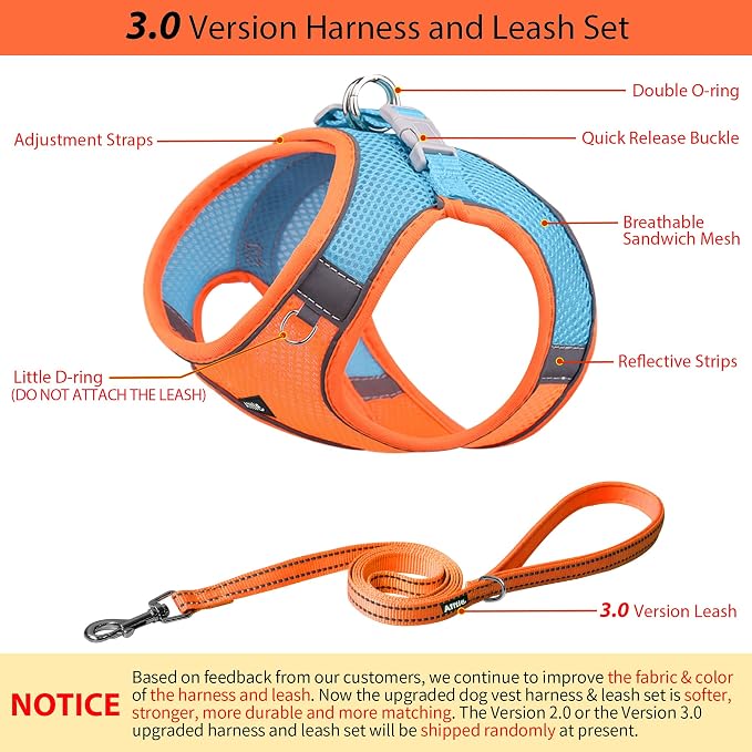AIITLE Comfortable Dog Harness and Leash Set - Image 4