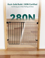 Babelio Baby Gate for Stairs, Kitchen & Doorways, No Bottom Bar| Easy Install| - Image 4