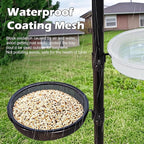 Bird Feeder Station with Metal Mesh Tray and Water Bowl - Image 4