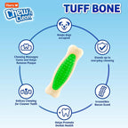 Hartz Chew 'N Clean Tuff Bone Bacon Scented Dental Dog Chew Toy - Image 2