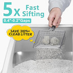 Stainless Steel Litter Box | XXL Deepened 8" Design Enclosed Box - Image 5