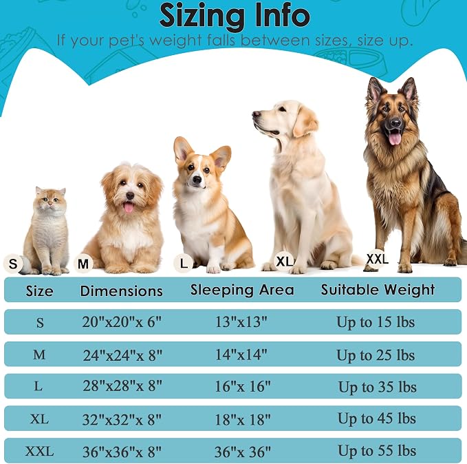 Extra Large Dog Beds, 36 Inch Human Dog Anxiety Relief Comfort Bed, - Image 2