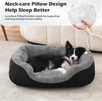 INVENHO Large Dog Beds Large Sized, Washable Orthopedic Warming Soft Sleeping - Image 3